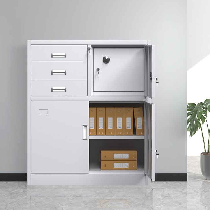 Modern File Cabinet Steel Locking Drawers and Storage Shelves Filing Cabinet