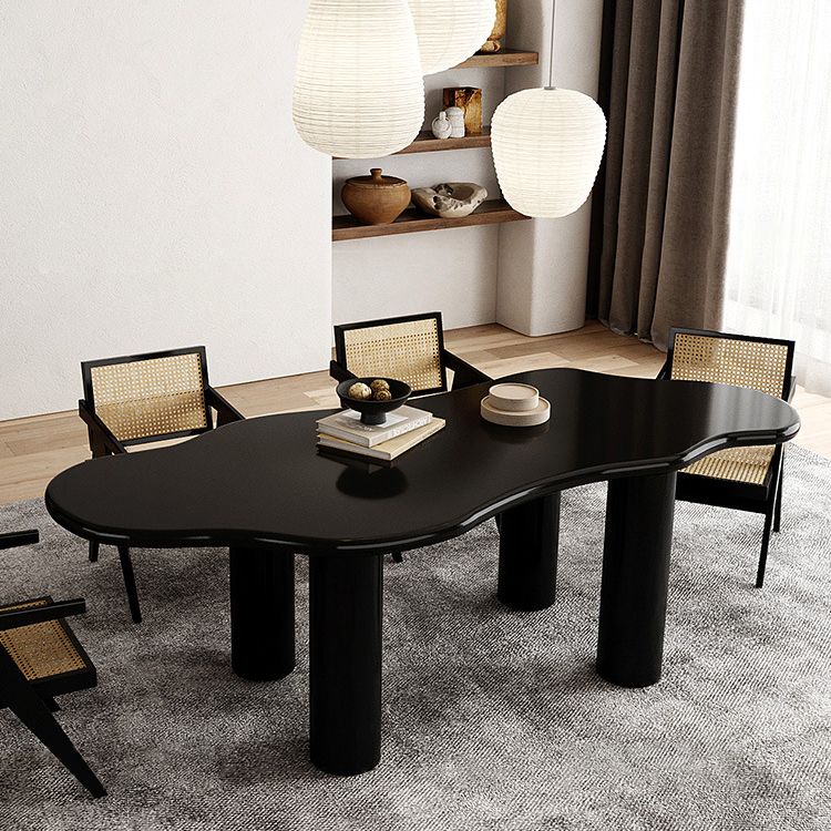 Modern Simple Wooden Meeting Desk Irregular Shape Desk for Dining Room and Office