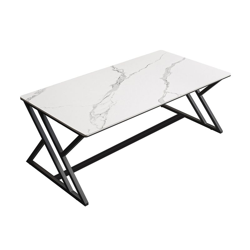 Modern Style Rectangle Office Desk Sintered Stone Writing Table