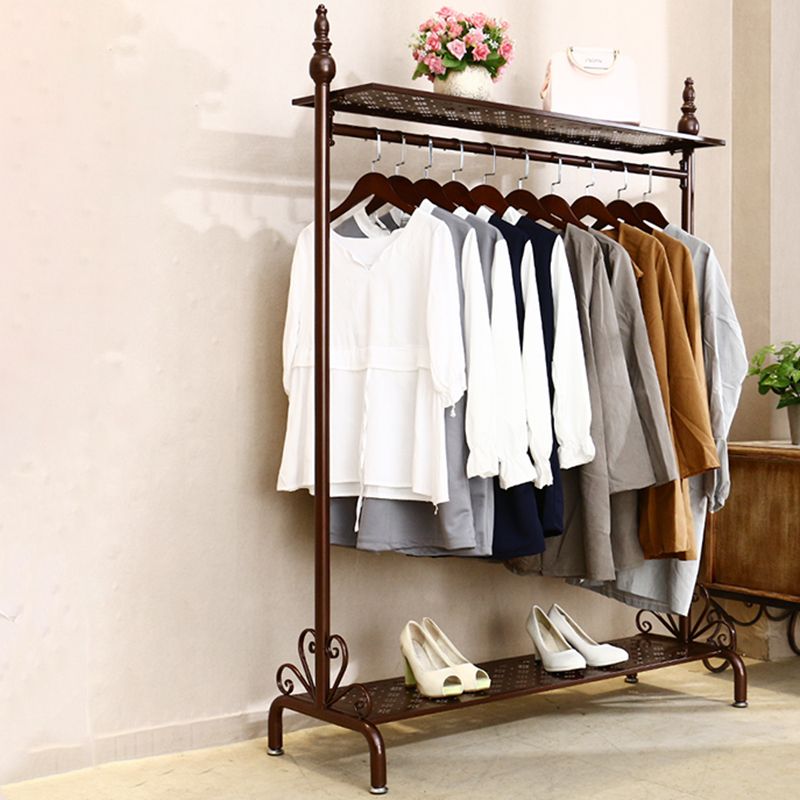 Modern Hall Stand Metal Shelving Included Free Standing Coat Rack