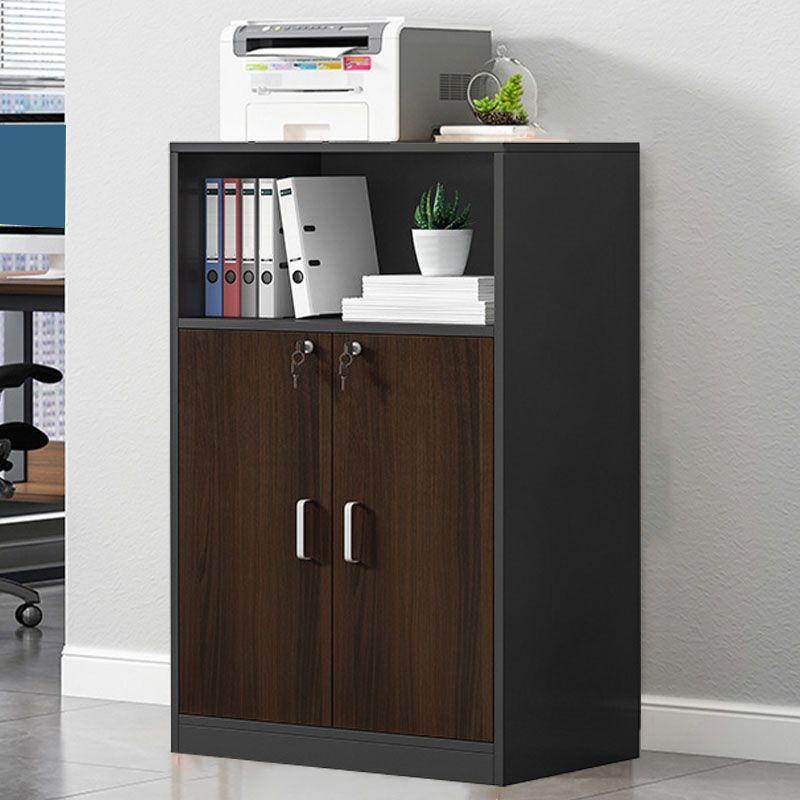 Modern Vertical File Cabinet Wood Filing Cabinet with Locking Storage