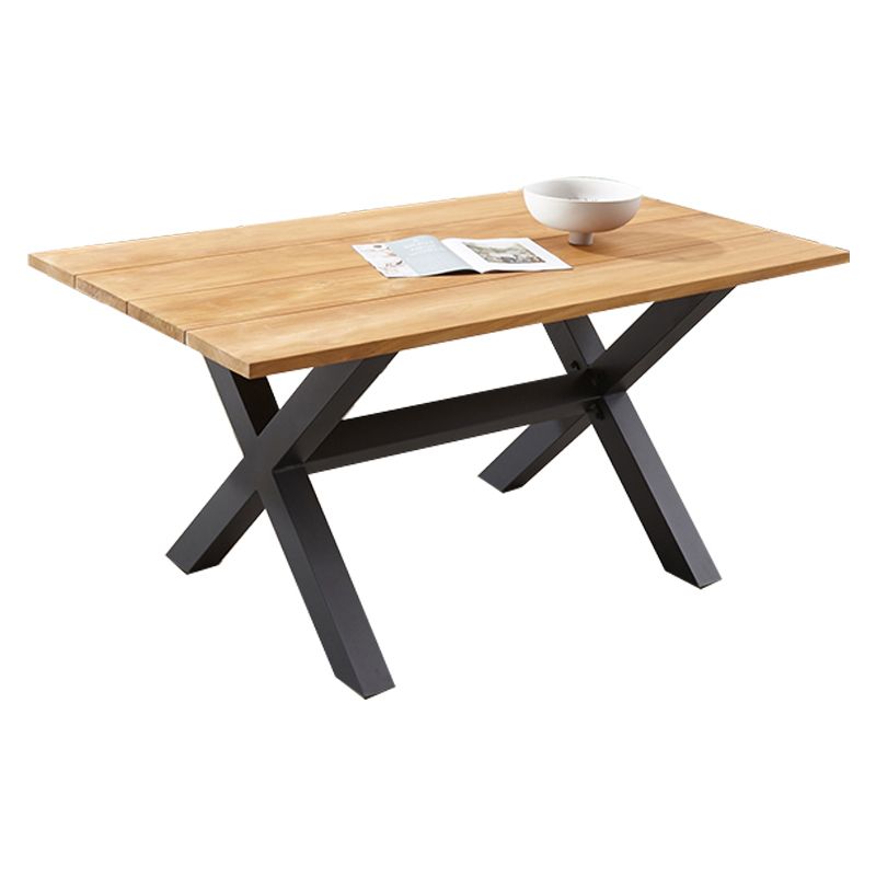 Rectangle Industrial Dining Table Water Resistant Table, 29.52" High