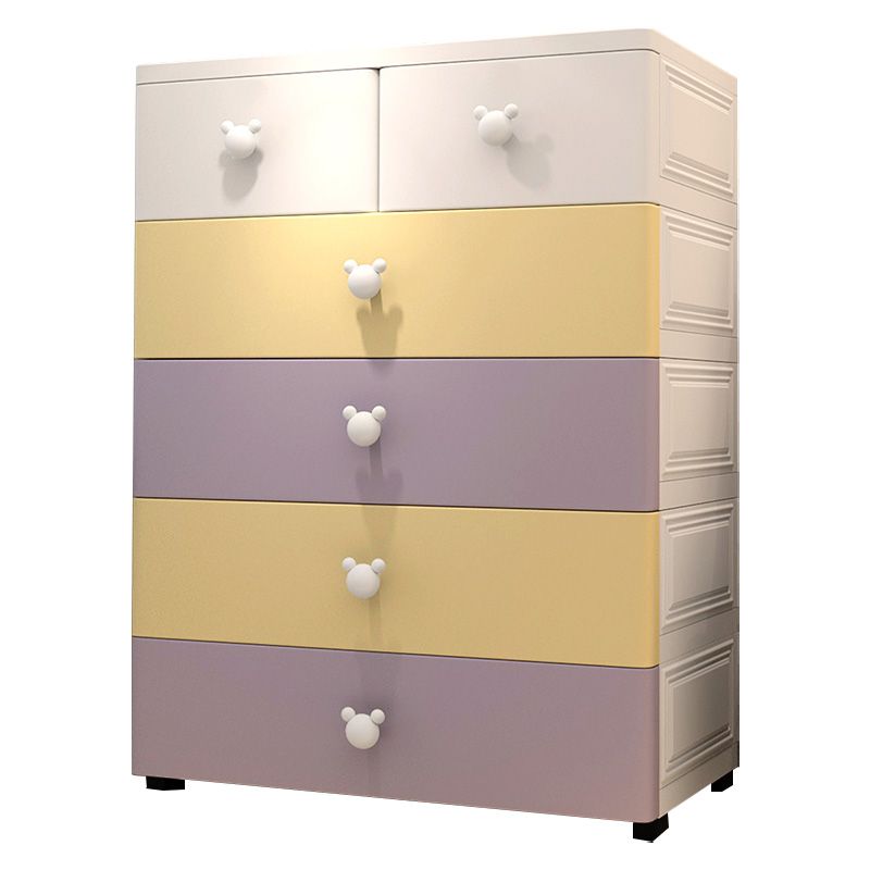 6-drawer Wardrobe Armoire Plastic Urban Armoire Cabinet for Home