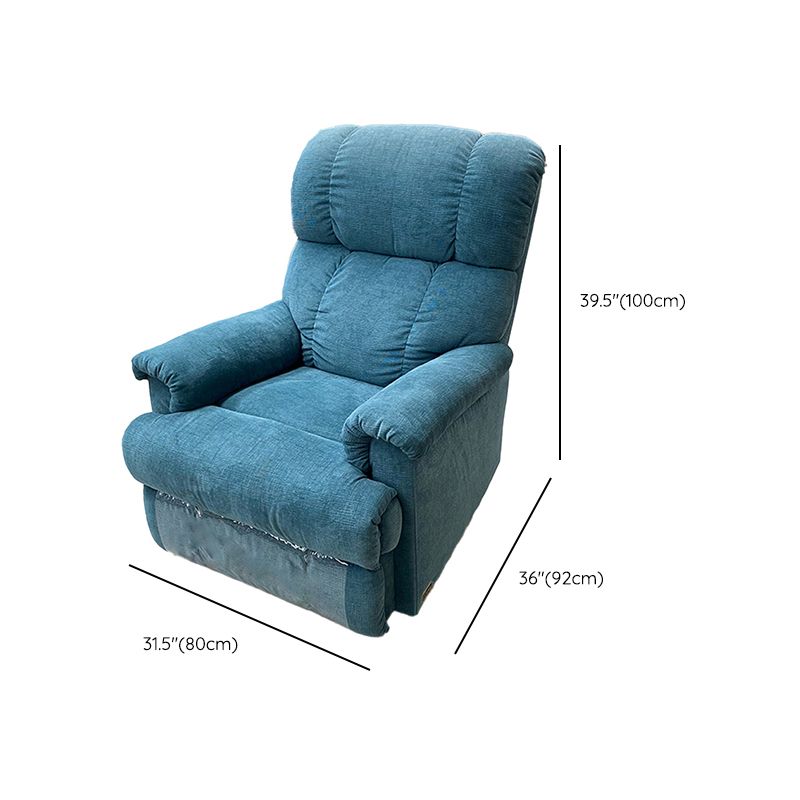 Scandinavian Power-Push Botton Recliner Chair Genuine Velvet Recliner