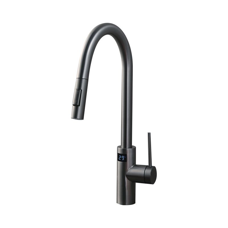 Swivel Spout Kitchen Bar Faucet Touch Sensor with Pull Out Sprayer