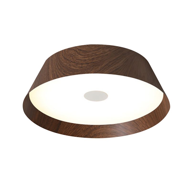 Single White/Brown Flush Mount Lighting Circle LED Ceiling Light