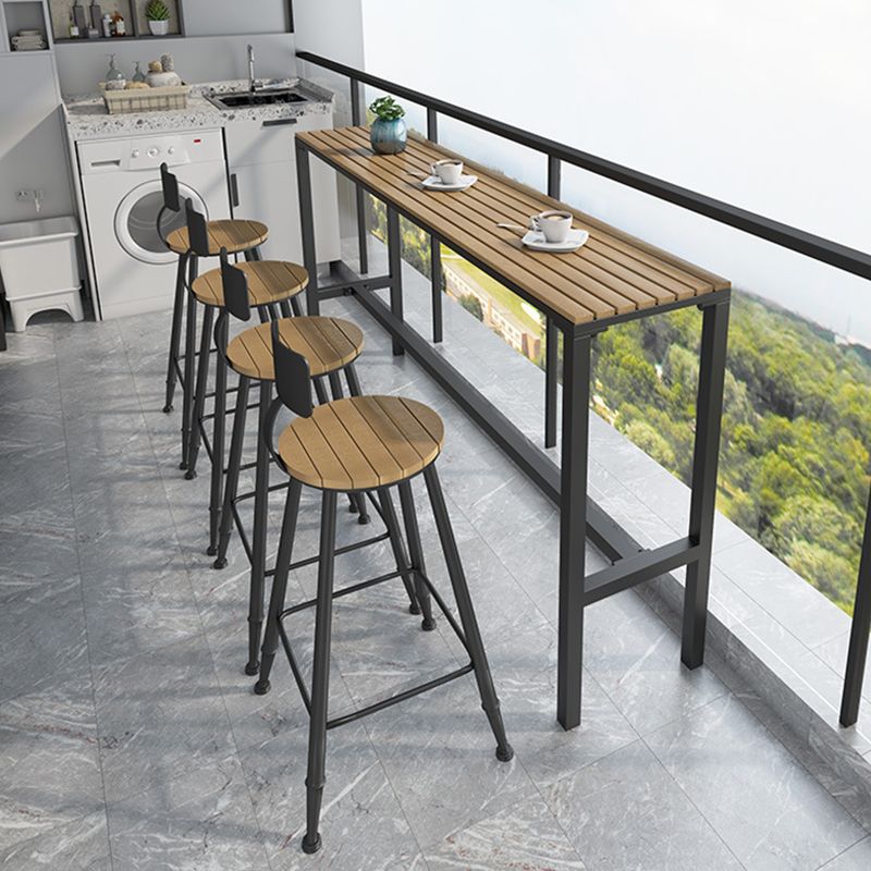 Rectangular Pub Height Dining Table Modern Bar Table for Kitchen