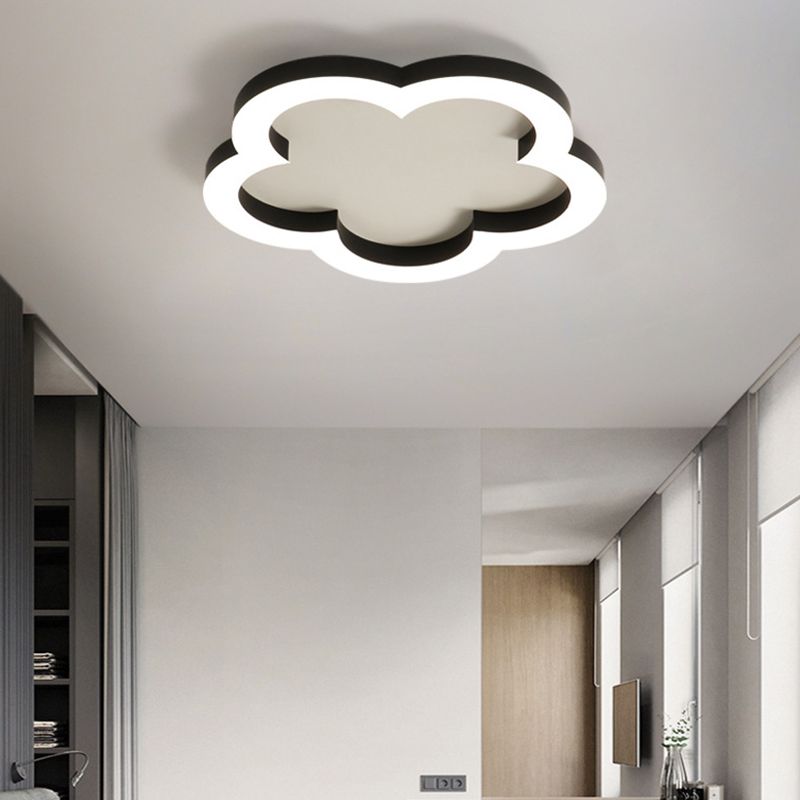 Metal Floral Ceiling Mounted Light Minimalist-Style LED Ceiling Light Fixture