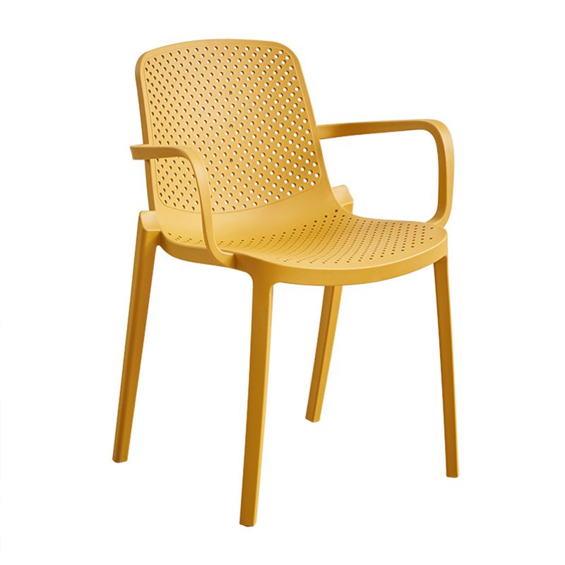 Plastic Dining Armchair Modern Dining Arm Chair for Dining Room