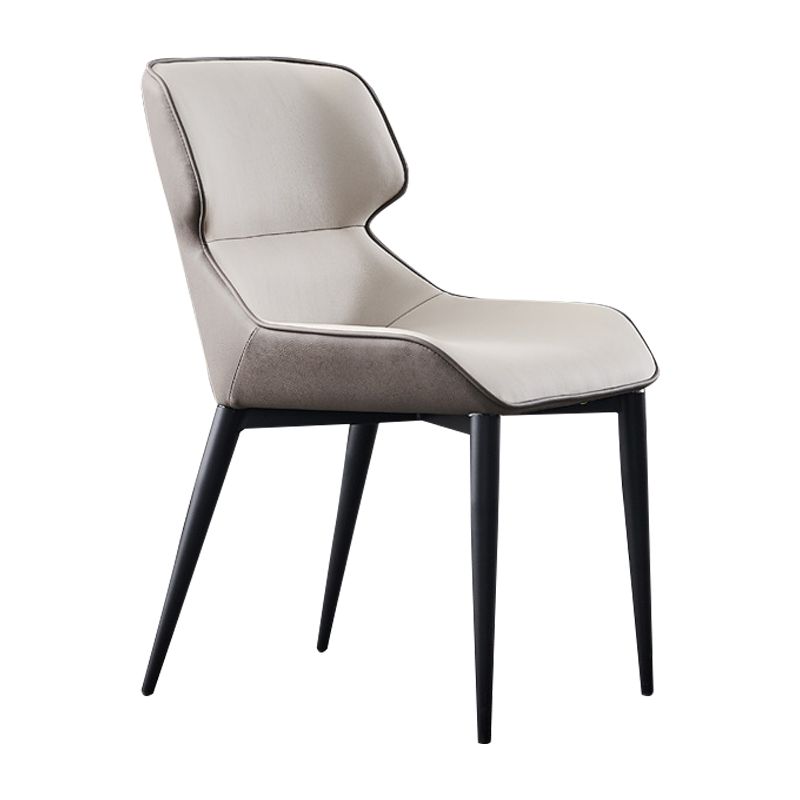 Metal Contemporary Modern Indoor-Outdoor Chair Wingback Side Chair