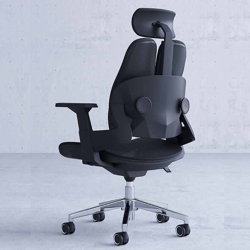 High Back Task Chair Mesh Adjustable Arm Office Chair with Headrest