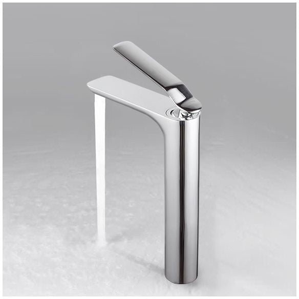 Modern Brass Bathroom Sink Faucet Lever Handles Sink Faucet with 1 Hole