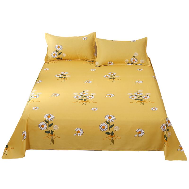 Fade Resistant Printed Bed Sheet Twill Polyester Sheet Sets with A Pair of Pillow Cases