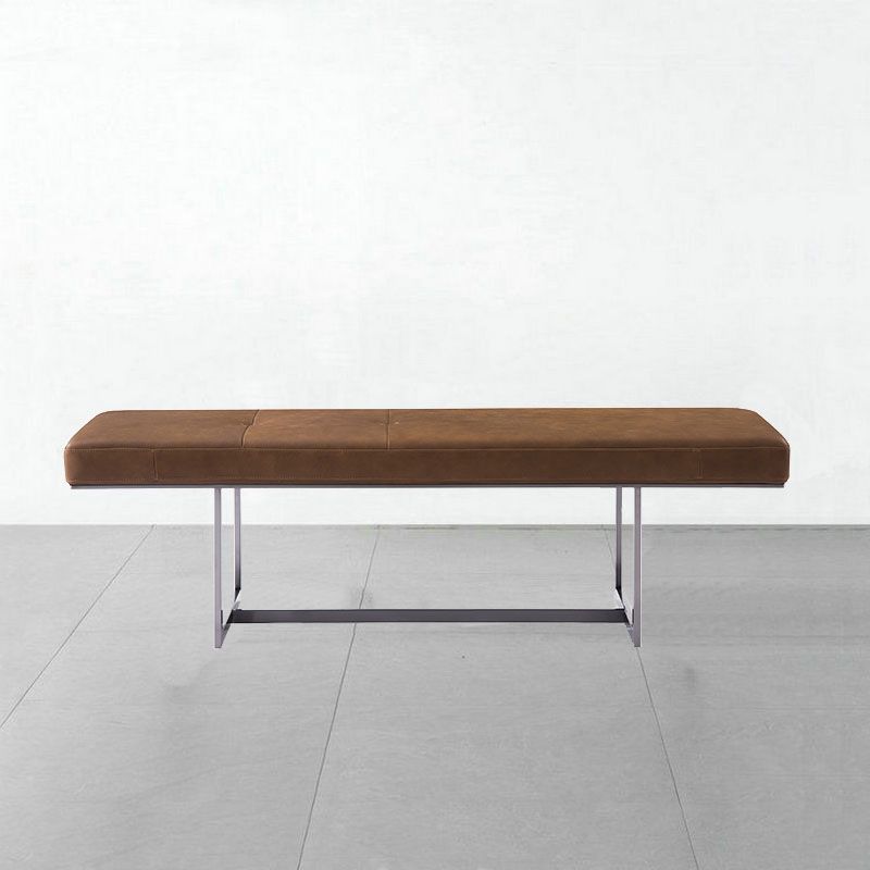 15.6" W Industrial Entryway Bench Rectangle Seating Bench with Upholstered