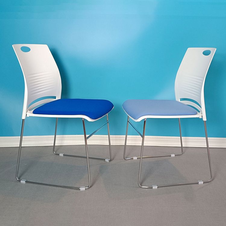 Armless Conference Chair with Metal Frame Modern Office Chair