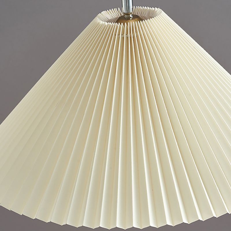 Fabric Cone Shape Floor Light Simple Style Floor Lamp for Living Room