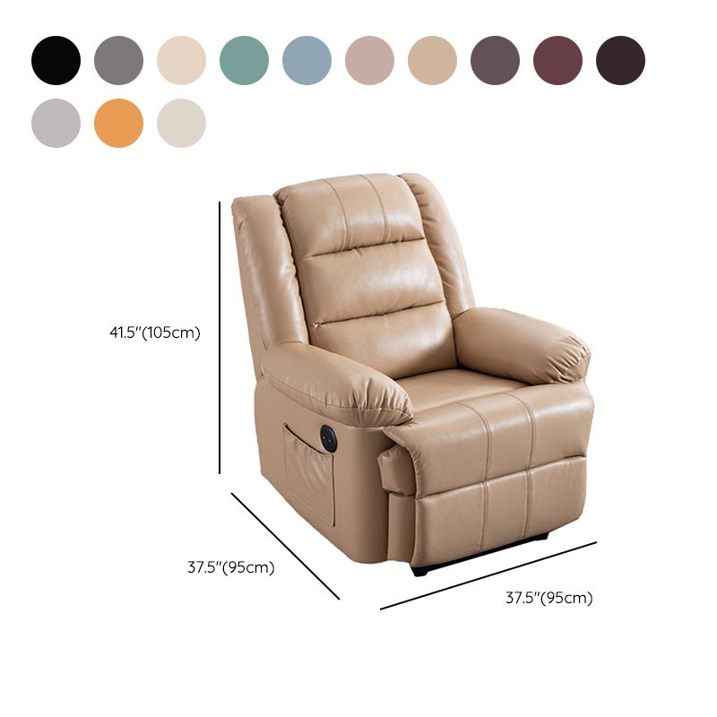 Contemporary Recliner Chair Metal Frame Standard Recliner with Independent Foot