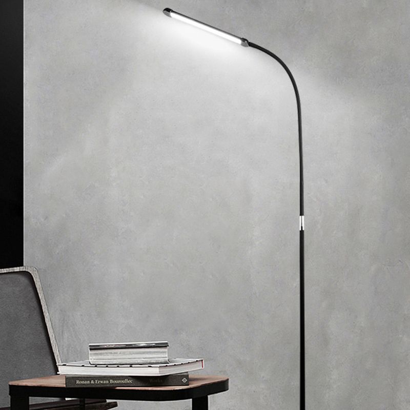 Minimalism Floor Lamp 1-Light LED Metal Linear Floor Light for Living Room