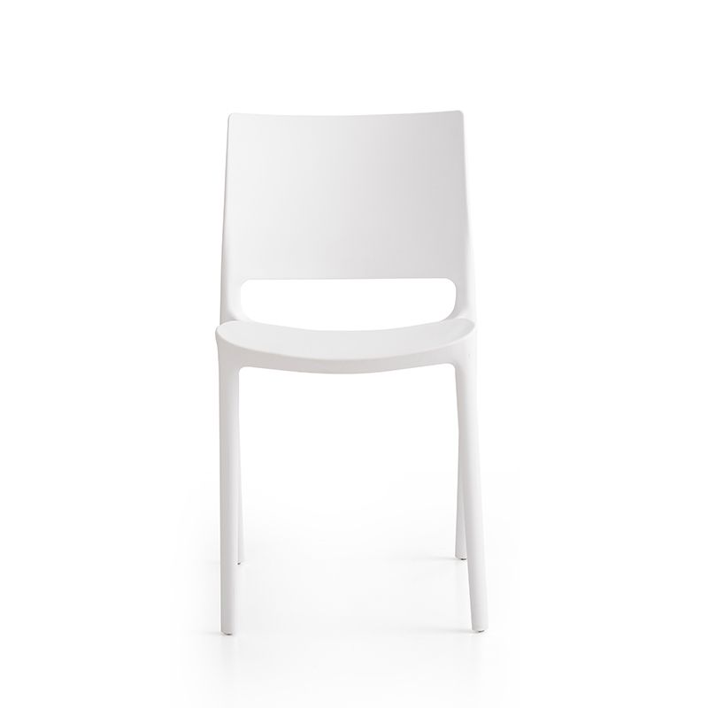 Nordic Chair Dining Armless Chair for Kitchen with Plastic Legs