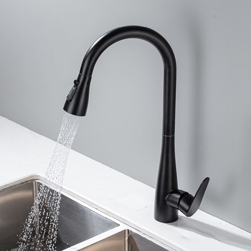 Touch Sensor Spray Kitchen Faucet Stainless Steel Swivel Spout with Pull Down Sprayer