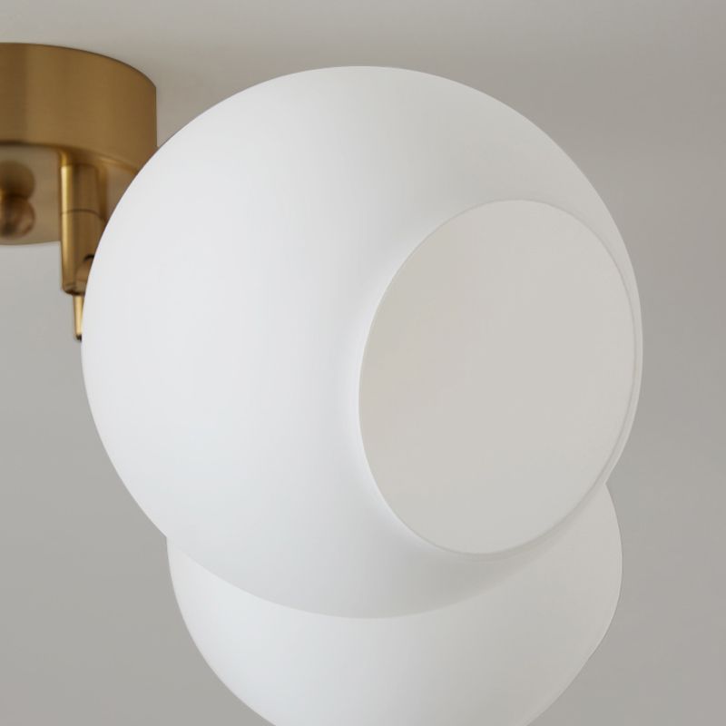 Modern Simple Copper Ceiling Light Ball Shape Ceiling Lamp for Bedroom