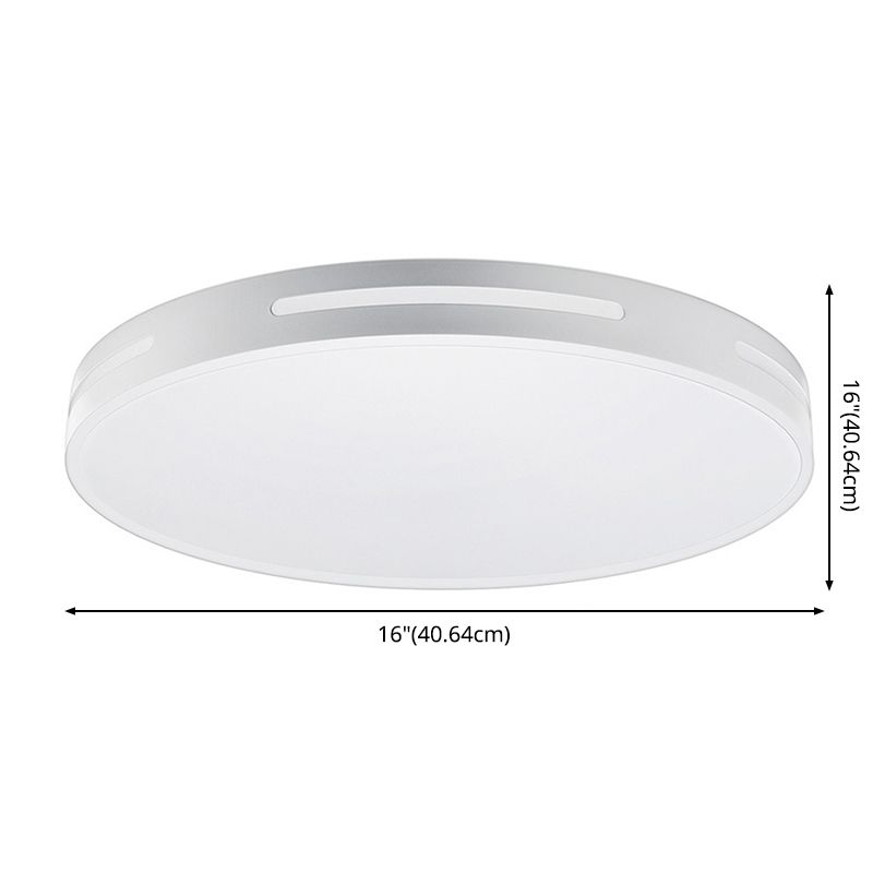 Acrylique Round RGBW Ceiling Light Nordic White Smart LED Flush Mounted Fixture for Bedroom