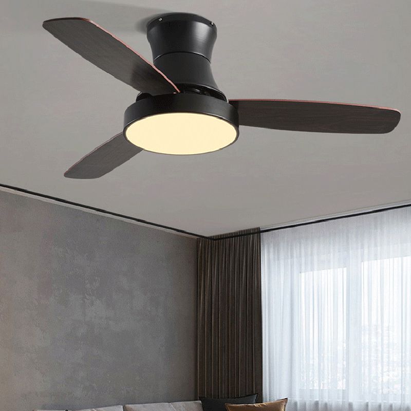 Unique Shape Metal Ceiling Fan Light Kids Style 1-Light Ceiling Fan Lamp for Dining Room