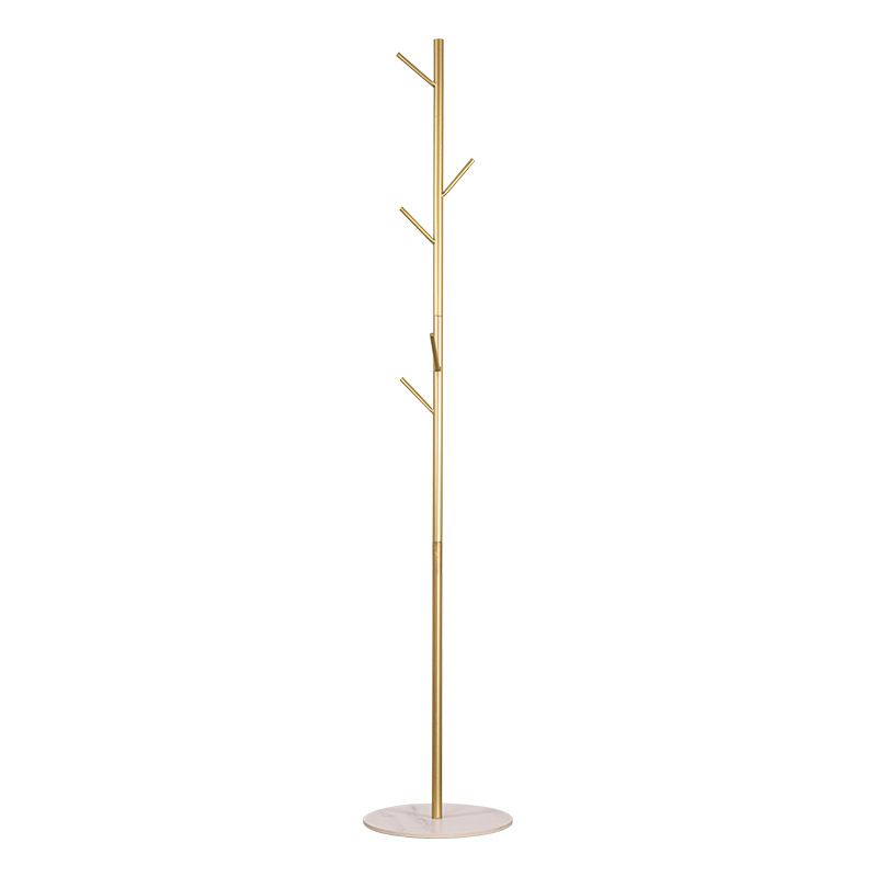 Modern Hall Tree Metal Free Standing Entryway Coat Rack Hall Stand