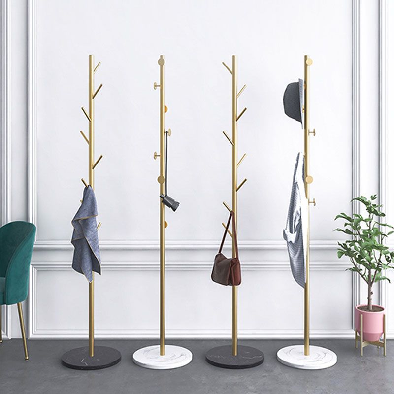 Modern Metal Hall Stand Shelves and Hooks Branch Shape Coat Hanger