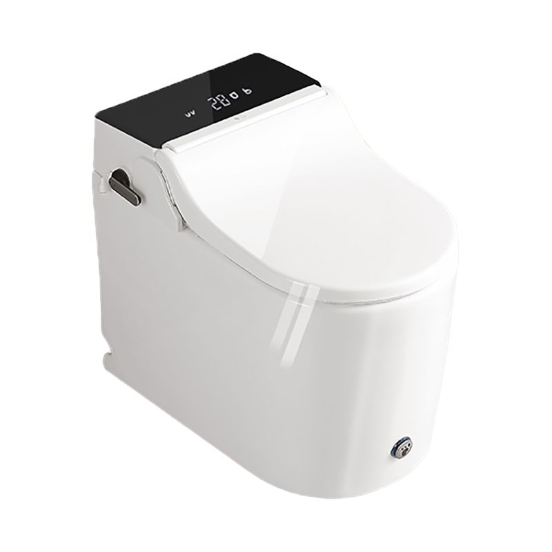 Elongated All-In-One Bidet Floor Mount Bidet without Water Pressure Control
