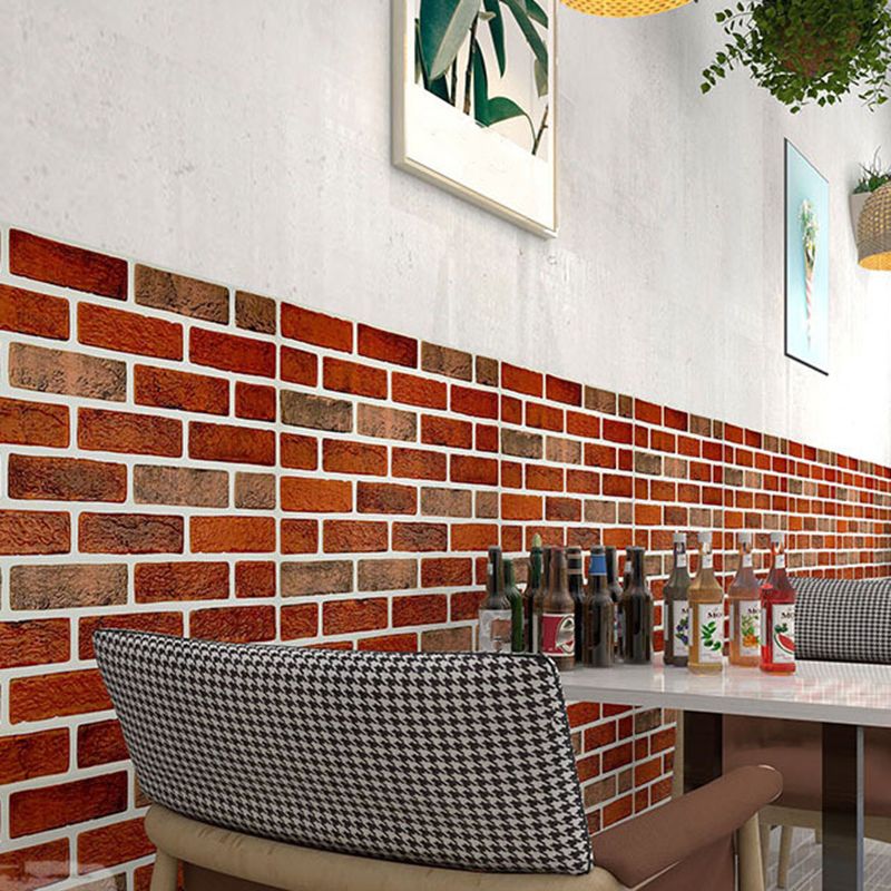 Industrial Style 3D Wall Plank Brick Wall Panels Peel Stick Installation