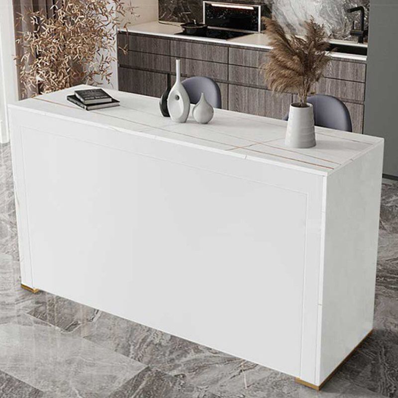 Contemporary Dining Sintered Stone Table Rectangle Bar Counter Table for Home