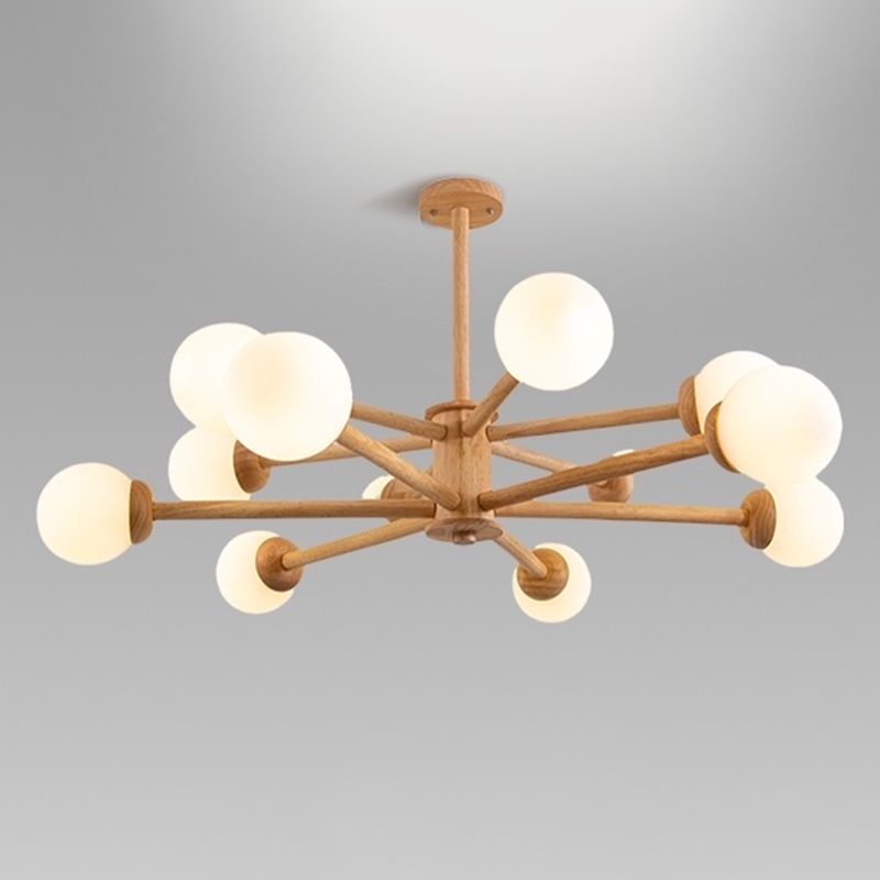 Lustre moléculaire en bois d'origine