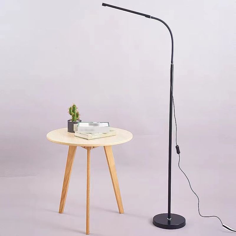 Linear Shape Metal Floor Lamp Modern Style 1 Light Floor Lamp Fixture