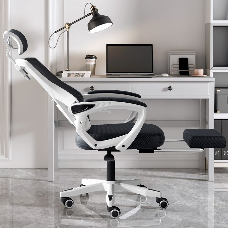 Modern Padded Arms Desk Chair No Distressing Ergonomic Office Chair with Wheels