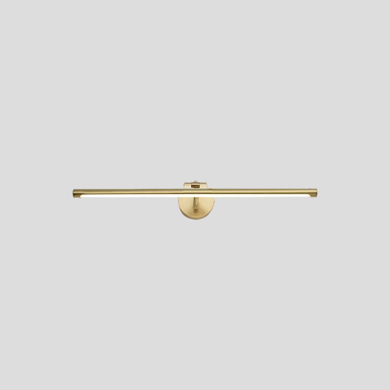 Acrylic LED Vanity Light in Modern Style Metal Linear Wall Light in Gold