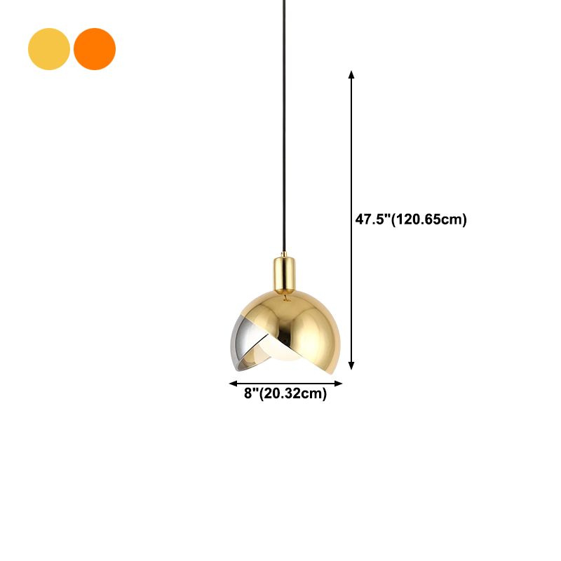 Metal Hanging Pendant Light Simple Style Suspension Pendant Light