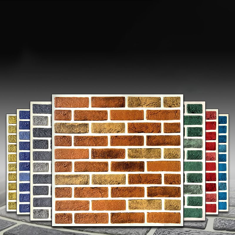 Industrial Style 3D Wall Plank Brick Wall Panels Peel Stick Installation