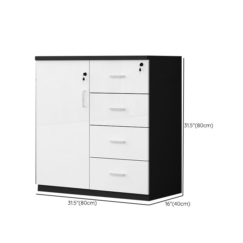 Contemporary Storage Filing Cabinet Wooden Frame Filing Cabinet