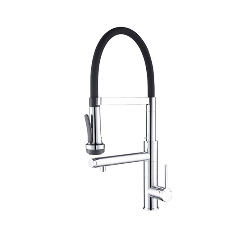 Modern Pull Down Switch Kitchen Faucet High Arch Profile Faucet