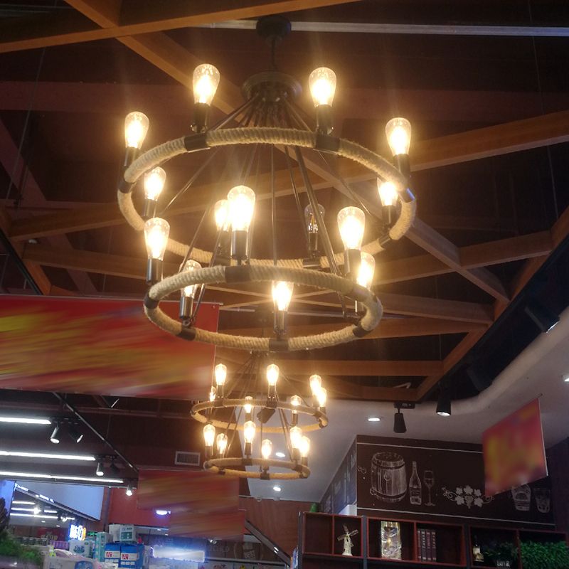 Industrial Household Light Ceiling Hanging Light Fixture for Drawing Room Sitting Room