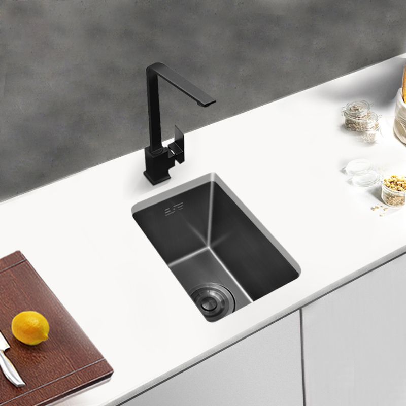 Classic Black Sink Overflow Stainless Steel Workstation Sink with Faucet