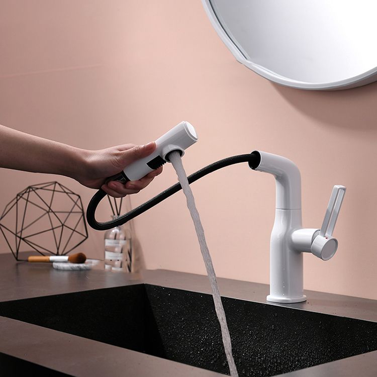 Adjustable 1 Handle Vessel Faucet Circular Lever Handles Faucet for Bathroom