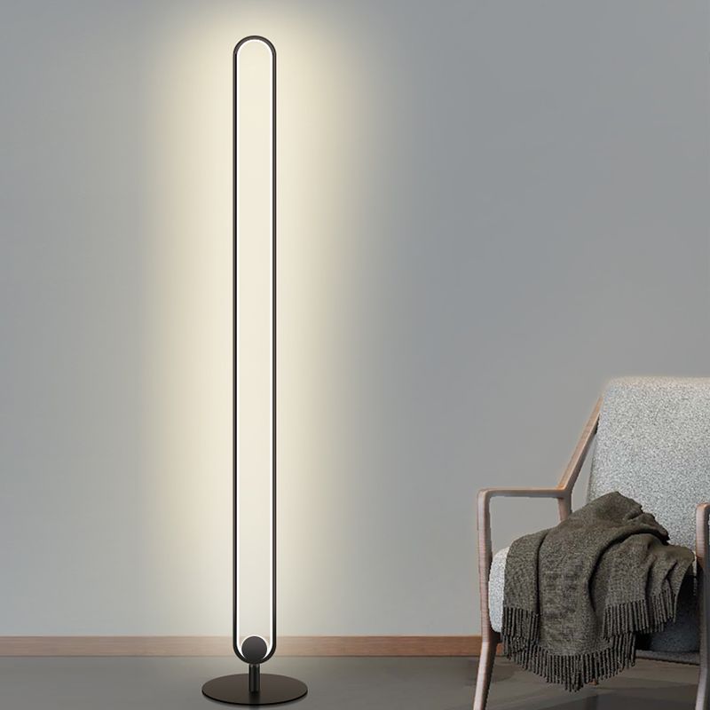 Lámpara de lámpara LED lineal de estilo moderno Luz de piso creativo para sala de estar