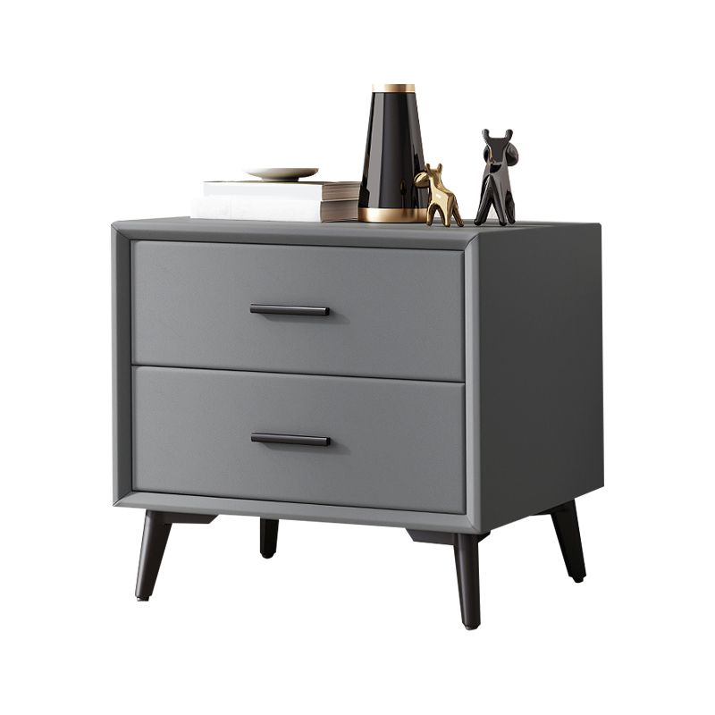 Contemporary Accent Table Nightstand Drawer Storage Nightstand