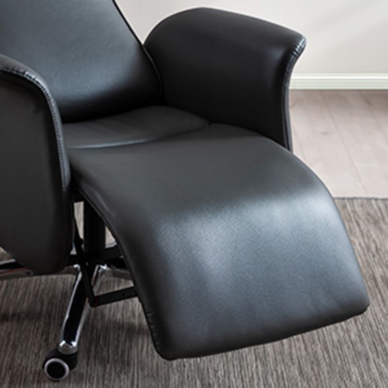 Modern Armless Executive Chair Leather Managers Chair for Office