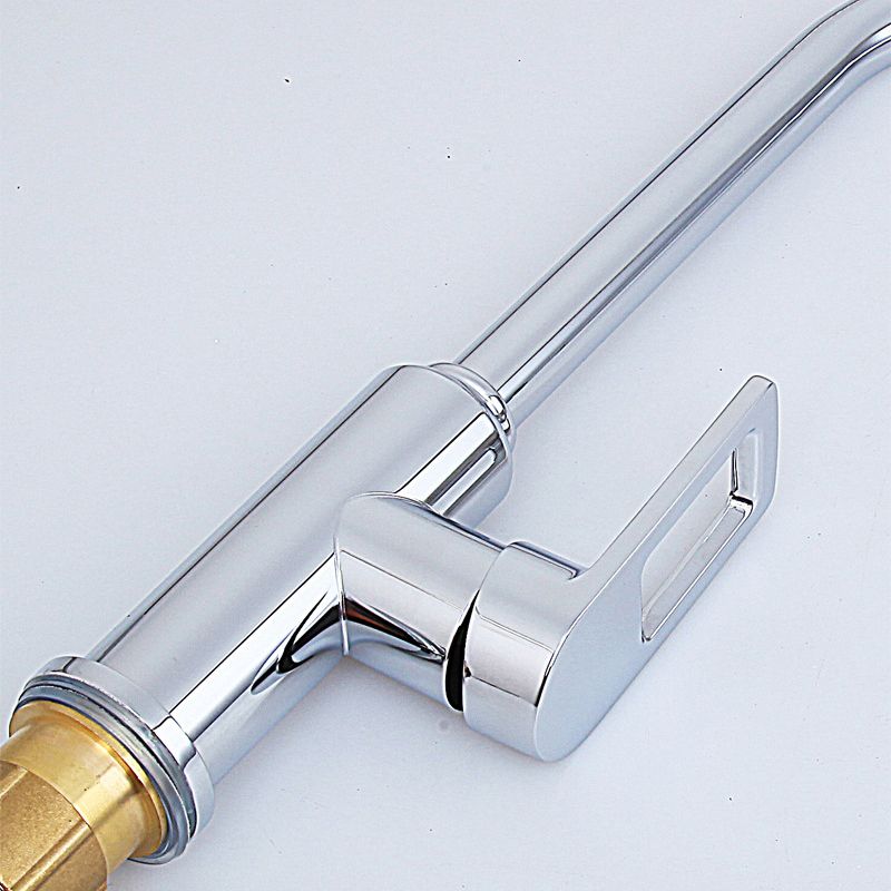 Modern Bar Faucet Stainless Steel Lever Handles with Accessories Bridge Kitchen Faucet