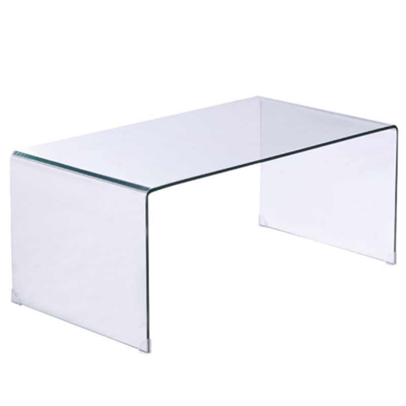 Modern Rectangle Coffee Table Acrylic Cocktail Table for Living Room