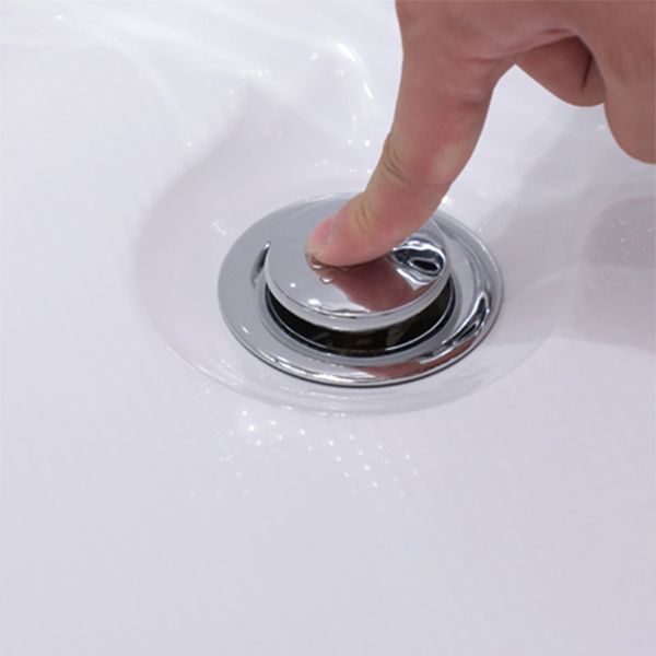 Modern Soaking Acrylic Bathtub Rectangular Drop-in White Bath