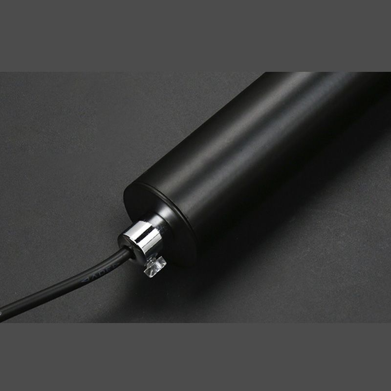 Black Line Shape One-Light Pendant Light Modern Pendant Lighting for Bedroom